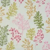 multicolour botanical embroideried fabric from Beaumont Textiles