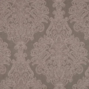 pink botanical embroideried fabric from Beaumont Textiles