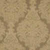 brown botanical embroideried fabric from Beaumont Textiles