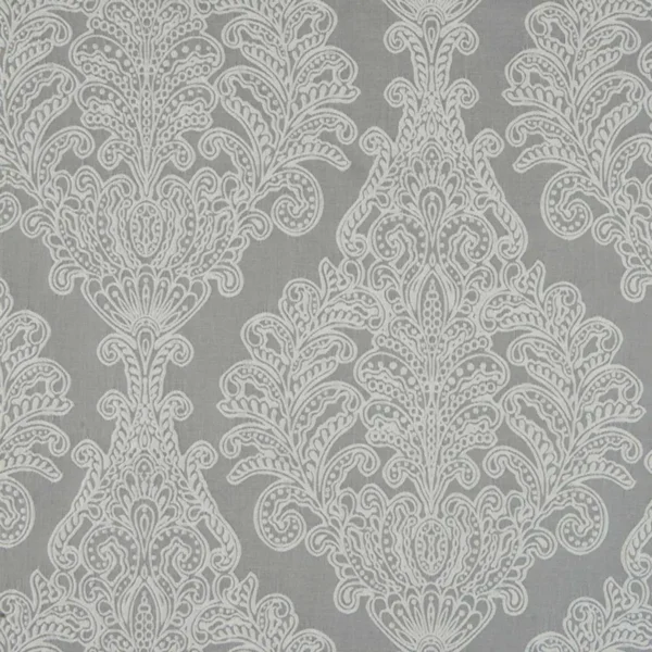Katana Fabric - Shadow by black-grey botanical embroideried fabric from Beaumont Textiles