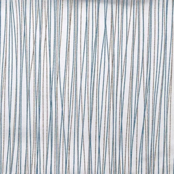 Kate Fabric - Stone Blue by blue striped jacquard fabric from Beaumont Textiles