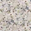 black-grey botanical cotton fabric from Beaumont Textiles