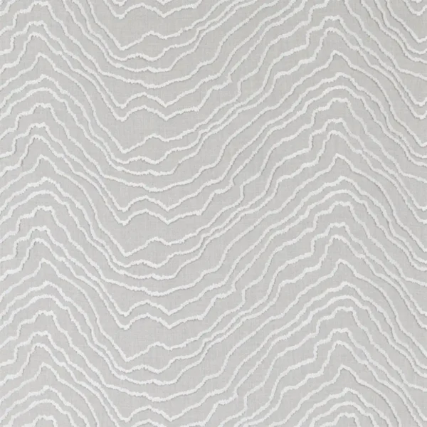Kontur Fabric - Silver by black-grey misc embroideried fabric from Beaumont Textiles