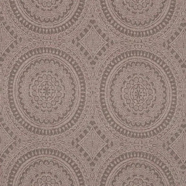 Lengola Fabric - Dusky Pink by pink geometric embroideried fabric from Beaumont Textiles