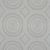 black-grey geometric embroideried fabric from Beaumont Textiles