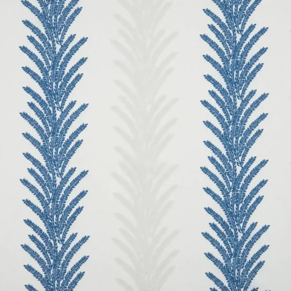 Liberty Fabric - Denim by blue botanical embroideried fabric from Beaumont Textiles