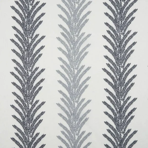 Liberty Fabric - Smoke by black-grey botanical embroideried fabric from Beaumont Textiles