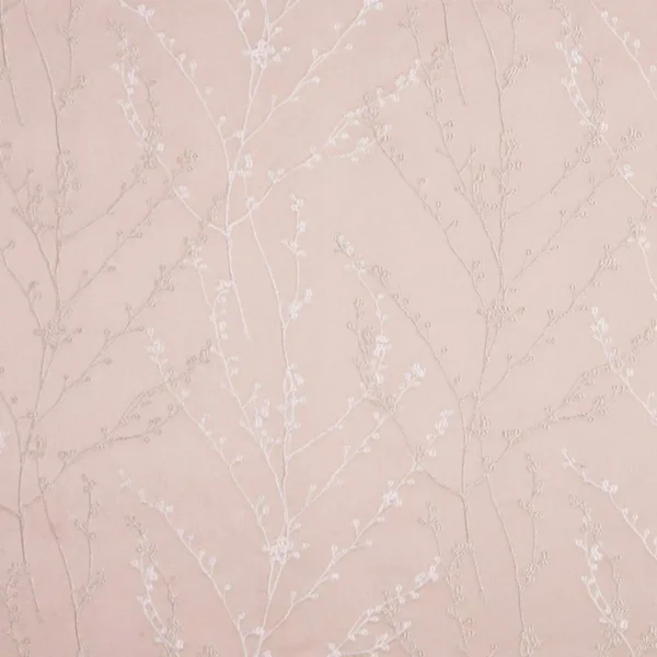Marvel Fabric - Oatmeal by brown botanical embroideried fabric from Beaumont Textiles
