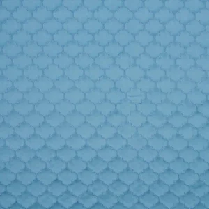 blue geometric jacquard fabric from Beaumont Textiles
