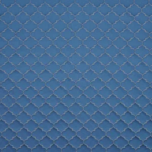 blue geometric jacquard fabric from Beaumont Textiles