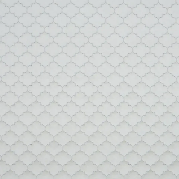 Megan Fabric - Ivory by white geometric jacquard fabric from Beaumont Textiles