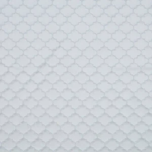 white geometric jacquard fabric from Beaumont Textiles
