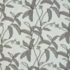 black-grey botanical embroideried fabric from Beaumont Textiles