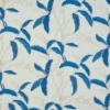 blue botanical embroideried fabric from Beaumont Textiles