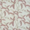 pink botanical embroideried fabric from Beaumont Textiles