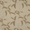 brown botanical embroideried fabric from Beaumont Textiles