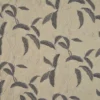 black-grey botanical embroideried fabric from Beaumont Textiles