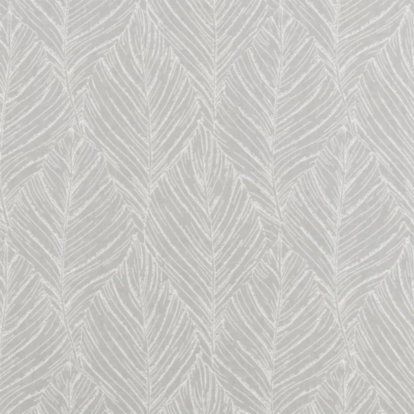 black-grey botanical woven fabric from Beaumont Textiles