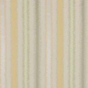 green striped cotton fabric from Beaumont Textiles
