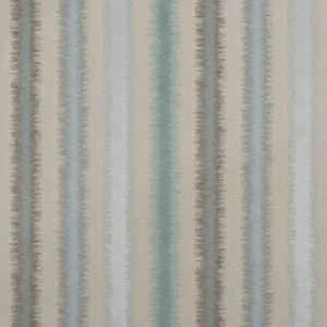 blue striped cotton fabric from Beaumont Textiles