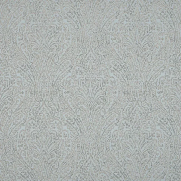 blue botanical jacquard fabric from Beaumont Textiles
