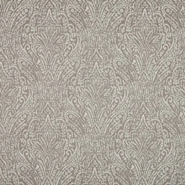 Monroe Fabric - Smoke by black-grey botanical jacquard fabric from Beaumont Textiles