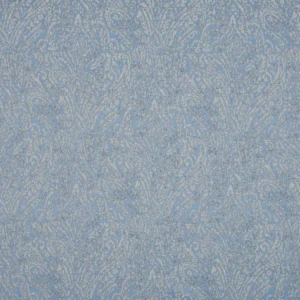 blue botanical jacquard fabric from Beaumont Textiles
