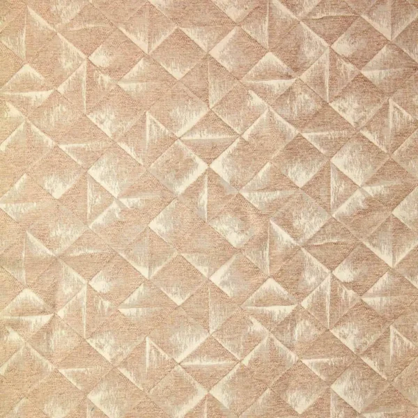 Moonlight Fabric - Rose Gold by brown geometric jacquard fabric from Beaumont Textiles