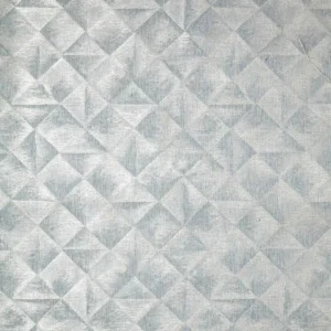 green geometric jacquard fabric from Beaumont Textiles