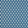 blue geometric embroideried fabric from Beaumont Textiles