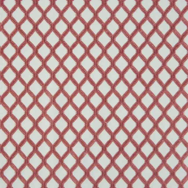 Mosaic Fabric - Dusky Pink by pink geometric embroideried fabric from Beaumont Textiles