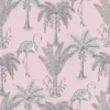 black-grey botanical printed fabric from Beaumont Textiles