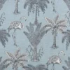 black-grey botanical cotton fabric from Beaumont Textiles