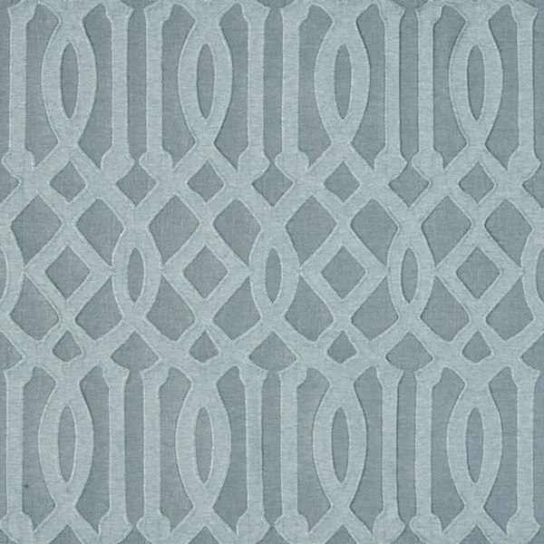 Navajo Fabric - Aqua by blue geometric embroideried fabric from Beaumont Textiles