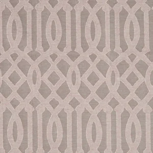 pink geometric embroideried fabric from Beaumont Textiles