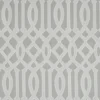 black-grey geometric embroideried fabric from Beaumont Textiles