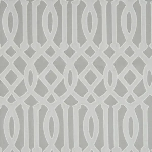 black-grey geometric embroideried fabric from Beaumont Textiles