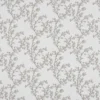 black-grey botanical embroideried fabric from Beaumont Textiles