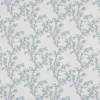 blue botanical embroideried fabric from Beaumont Textiles