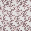 red botanical embroideried fabric from Beaumont Textiles