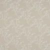 brown botanical embroideried fabric from Beaumont Textiles