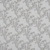 black-grey botanical embroideried fabric from Beaumont Textiles