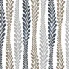blue botanical jacquard fabric from Beaumont Textiles