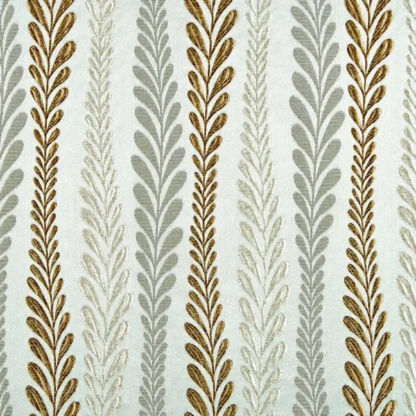 Olaf Fabric - Sage by green botanical jacquard fabric from Beaumont Textiles