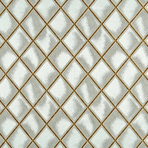 Oslo Fabric - Sage by green geometric jacquard fabric from Beaumont Textiles