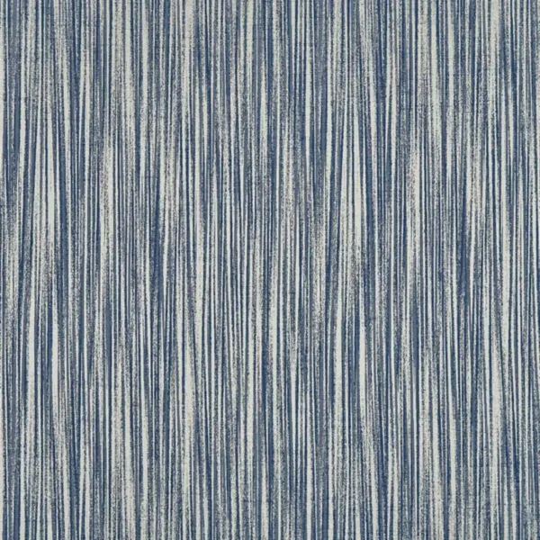 Renee Fabric - Midnight by blue striped jacquard fabric from Beaumont Textiles