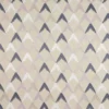 black-grey geometric embroideried fabric from Beaumont Textiles