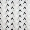 black-grey geometric embroideried fabric from Beaumont Textiles