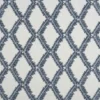 blue geometric embroideried fabric from Beaumont Textiles