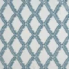 blue geometric embroideried fabric from Beaumont Textiles